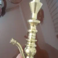 قلیان برنجی چوبی