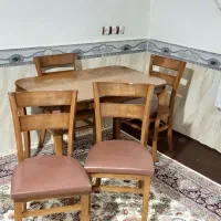 میز ناهارخوری 4نفره چوب