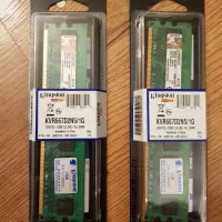 ۲ عدد رم 1g ddr2 اورجینال کینگستون  DUAL