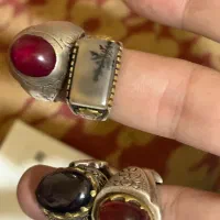 انگشتر رکاب نقر سنگ اصلی شجر سه تا حقیق