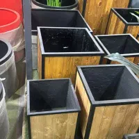 گلدان و باکس چوبی گل و گیاه،لوکس،مقاوم وضد آب