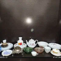 تعدادی ظروف آنتیک انگلیسی ژاپنی فقط دکوری