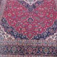 فرش دستبافت ۹متری کرک کاشان خانه داری درحد