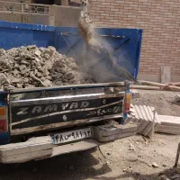 حمل نخاله.مصالح ساختمان.خاک باغچه.خاک.