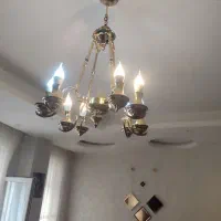 لوستر  4 شعله 8 لامپه یک جفت