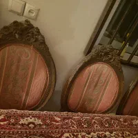 صندلی از چوب گردو رویه پارچه