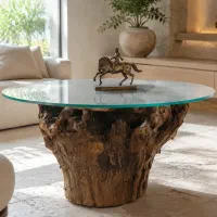 میز چوبی، صندلی چوبی، ظروف چوبی
