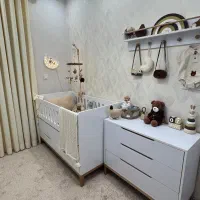 سرویس تخت و کمد کودک و نوزاد تمام ام دی اف