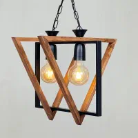 دوشعله  مثلث چوب فلز