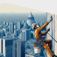 پیچ و رول پلاک نما راپل کار کار با طناب در ارتفاع