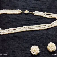 گردنبند و گوشواره مروارید