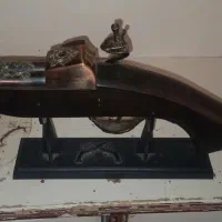 فندک طرحه اصلحه واقعی قنداقه چوبی صحیح وسالم