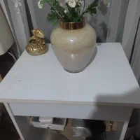 میز چرخ خیاطی سفید ام دی آف