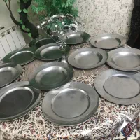 بشقاب وخورش خوری استیل قدیمی