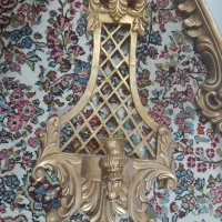 فروش آینه شمعدون رزین طلایی مختص سالن مراسمات