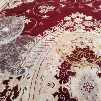 شیرینی خوری دو طبقه ب همراه میوه خوری طلایی فلزی