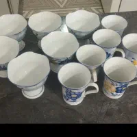 6عددلیوان 6عدد بستنی خوری یا آجیل خوری 1عدد قندان
