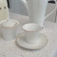 سرویس چای خوری ۱۲ نفره لب طلایی