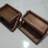 استند دو طبقه چوبی