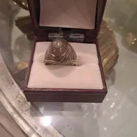 انگشتر نقره سنگ چشم بابا قوری اصل
