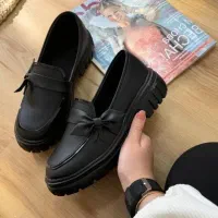 کالج طرح چرم مشکی سایز ۳۸
