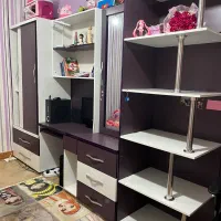 سرویس  تخت وکمدومیزتحریروکتابخانه.تمام ام دی اف