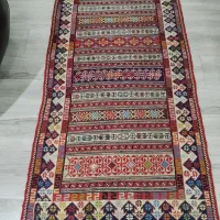 گلیم کناره دستباف دشت مغان ۳۸۰ ×۸۰ سانت