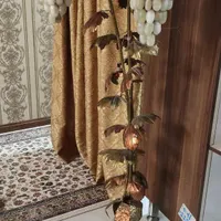 آباژور بزرگ انگور وشمعدون برنجی|چراغ خواب و آباژور|مشهد, دانشجو|دیوار