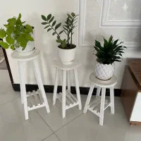 پایه گلدان سفید