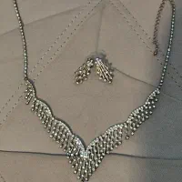 نیم ست گردنبند و گوشواره