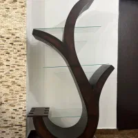 بوفه ی شیشه و چوب نراد طرح ماهی