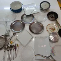 مقداری ظروف آشپزخانه