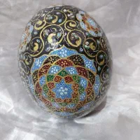 تخم شترمرغ مینا کاری شده