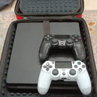 پلی استیشن۴ ps4 اسلیم فول گیم در حد نو با ۲ دسته