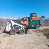 اجاره بابکت مینی بیل حمل نخاله خاور نیسان لودر