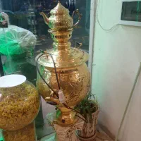 سماور ۵۰لیتری برقی طلایی ابکاری شده