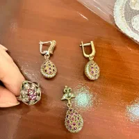نیم ست و پلاک نقره