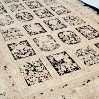دوتخته فرش ۶ و۴ متری دیبا طرح ابریشم