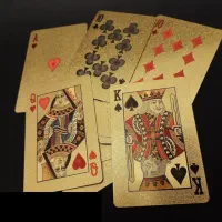 پاسور روکش طلا طرح دلار برجسته