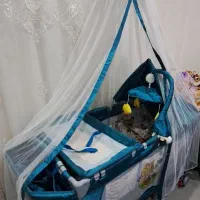 گهواره وتخت کودک تا10سالگی،قابل حمل،پشه بند