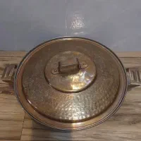 ماهیتابه درب دار مسی