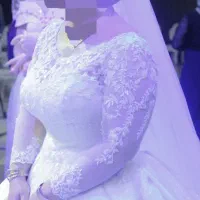 لباس عروس زیبا دنباله دار