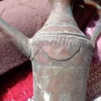مسی قدیمی آفتابه عتیقه نشان دار