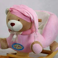 راکر خرسی کودک صورتی