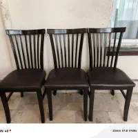 سه عدد صندلی چرمی