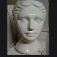 گلدان الیزابت سفید و رخ مشکی