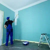 نقاشی ساختمان ، کناف ، دیوار ، کابینت ، در و پنجره