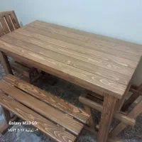 میز و صندلی چوبی