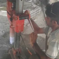 سوراخکاری بتن با گردبر مخصوص بدون لرزش وصدا