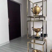 ویترین استیل طلایی
